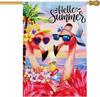Amingo House Ag Double Sided, Hello Summer Tropical Yard Decor, Summer Outdo 744110111460 AAV