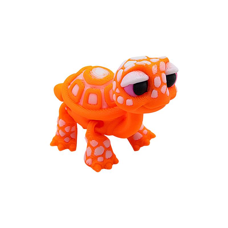 

Plastic 3D Printed Turtle Model Exquisite Cartoon Simulated Animal Model Movable Joints Desktop Decorations Holiday Gifts