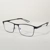 Fashion Metal Full Frame Blue Light Blocking Reading Glasses With Diopter Square Big Frame For Business Men +100 +200 +300