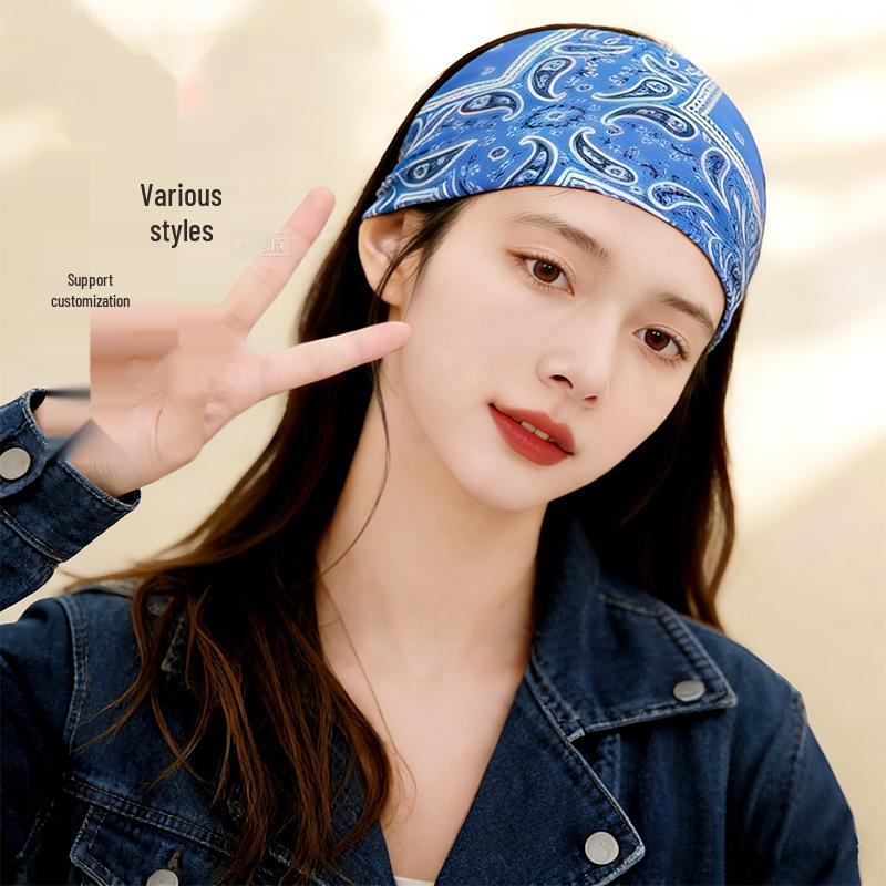 Cashew Pattern Yoga Headband for Women - Fashionable, Versatile Hair Accessory, Hot Selling In Europe and America.