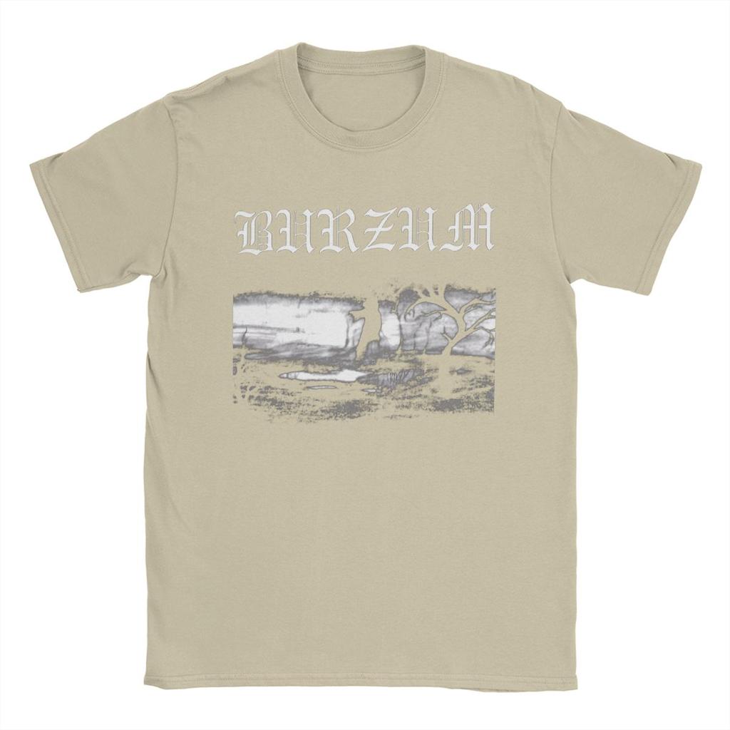 Casual Burzum T-Shirt for Men Round Collar Cotton T Shirt Short Sleeve Tee Shirt Graphic Clothes