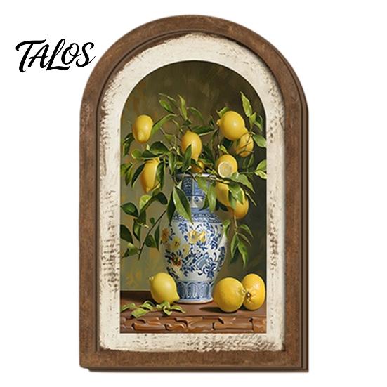 Rustic Tulip Wall Signs Pastoral Wooden Sign, Decorative Tabletop Display Pieces, Retro Style Art French Arched Pendant for Farmhouse Bedroom