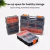 §Multi-Grid Portable Plastic Parts Toolbox Combination Screw Storage Box Metal Parts Hardware Tool Screwdriver Tool Box