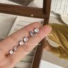 Six-Prong Crystal Zirconia Stud Earrings - Versatile Sparkling Ear Cartilage Jewelry for Men & Women