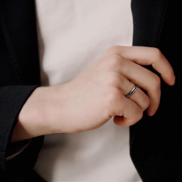 Lala Christie Silver Ripple Ring Size 15 Men's [BLACK LABEL]