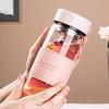 Jiwu Forest Portable Glass Water Bottle with Tea Infuser