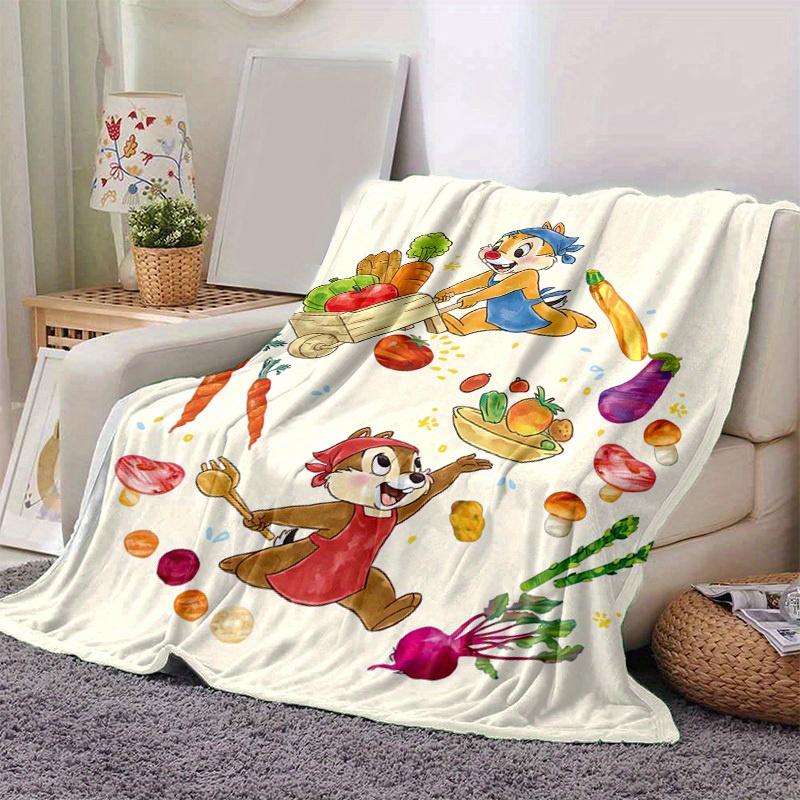 

1pc, Chip & Dale Home Decorative Blanket Perfect for Couch, Bedroom, Living Room, Travel, Camping, Car, Beach, Office Nap Soft Throw 80x120cm
