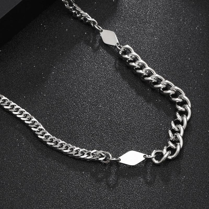 

Новое фирменное ожерелье Tide из титановой стали для мужчин и женщин в стиле хип-хоп, нишевая цепочка Celasum