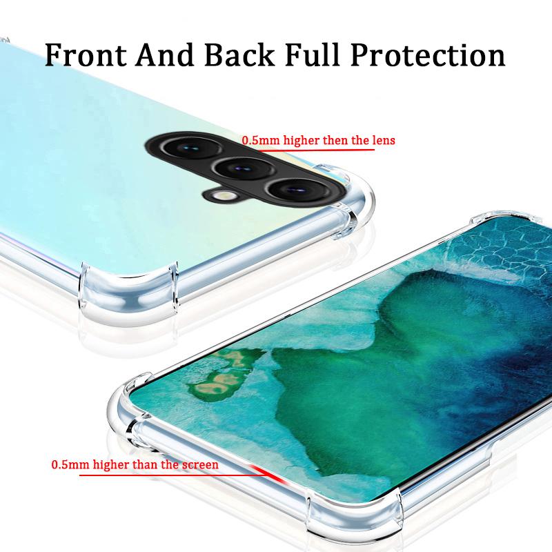For Samsung Galaxy S25 FE / S26 FE Case Air Protection Silicone Clear Transparent Shockproof Housing for Samsung Galaxy S25 FE / S26 FE Phone Casing