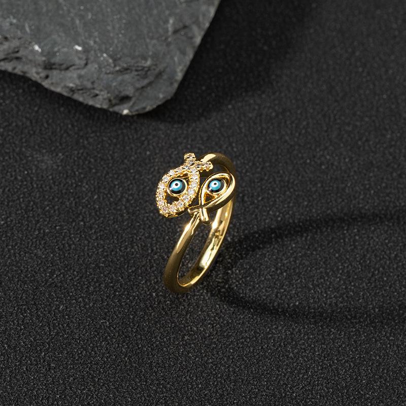 Teufelsauge Öffnungsringe Retro Fingerring Damen Party Schmuck Zubehör Geschenke