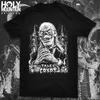 American Hip Hop Street Men's T-shirt Knocked Loose Band Print Overszied Short Sleeves Man Women Unisex Y2k Tee Men's Clothing