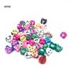 Colorful Fruit & Smiley Face Polymer Clay Beads Bracelet DIY Jewelry Accessories