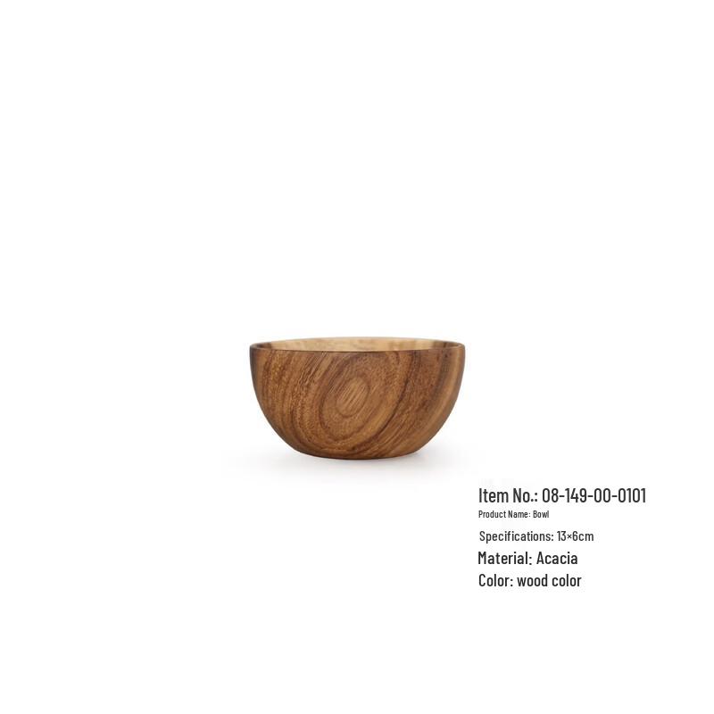 Abay Acacia Wood Salad & Fruit Bowl