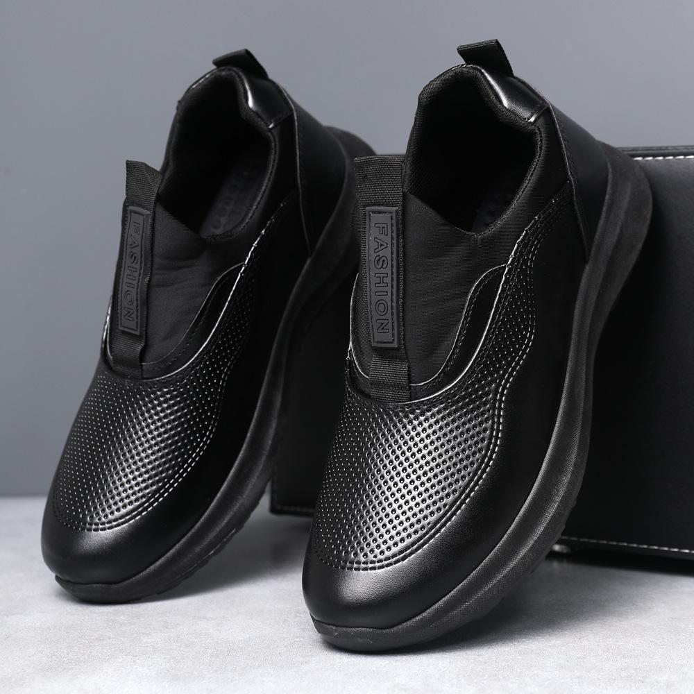 

Men s shoes four seasons high-end breathable thick-soled trendy shoes 39-45 low-top round head lightweight casual sports shoes 45