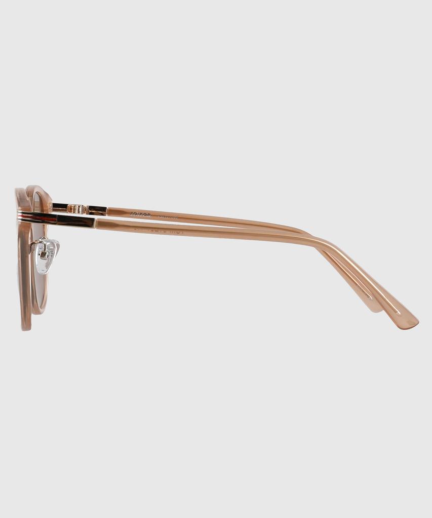 Tuditeo Yok Daily Round Uv-Blocking Nylon Lens Sunglasses C4 Light Brown