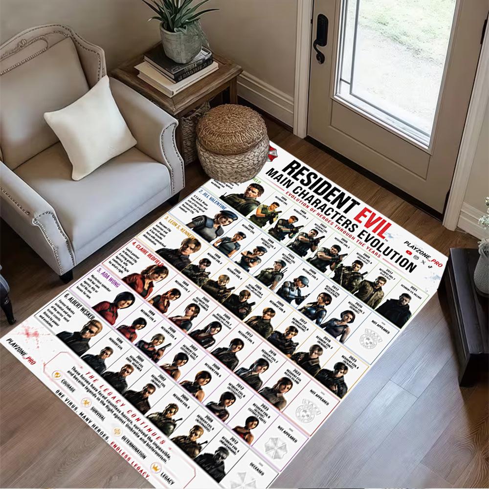 Umbrella Corporation Logo Area Rug Design for Foyer Decorate room Balcony Playrooms Antislip Carpet Decorate Offices