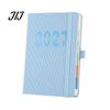 English Planner for Students 2027 A5 Daily Planner, Vertical Grain Hardcover 320 Page Embossed Textured Notebook Schedule Notebook, Calendar Organizer