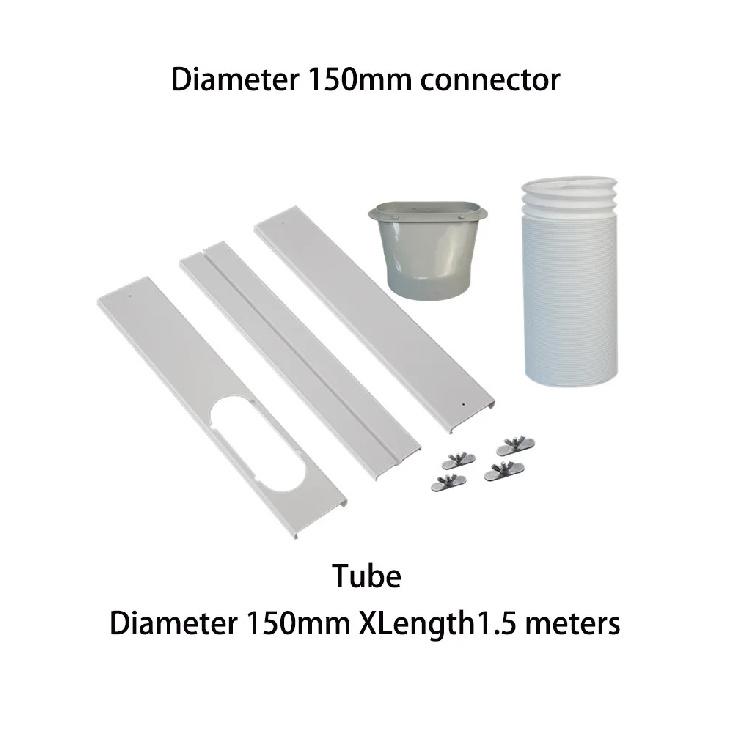 Condizionatore d'Aria Portatile Kit Finestra Kit Sfiato Finestra Condizionatore Universale Sigillo Scorrevole Regolabile Connettore Tubo Sfiato