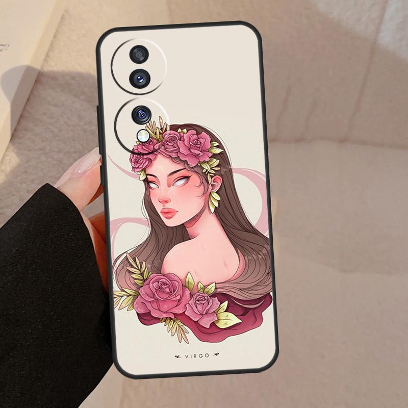 Horoscope Girl Scorpio Taurus Virgo For Honor Magic 7 Pro 5 6 V5 Case For Honor 200 400 50 70 90 Lite X8a X8b X9a X9b X9c Cover
