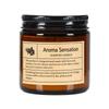 Amber Glass Aroma Candle - Smokeless Soy Wax with Essential Oil Fragrance, Handmade Creative Wedding Gift