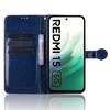 For Xiaomi Redmi 15 4G (EU) (171mm) Wallet Case Dot Pattern Imprint PU Leather Phone Cover with Wrist Strap