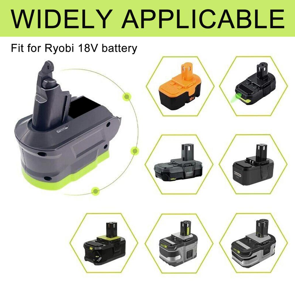 Professional Battery Adapter For 18V Lithium Battery Convert for V6 V7 V8 Vacuum Cleaner Power Adapter Accessories