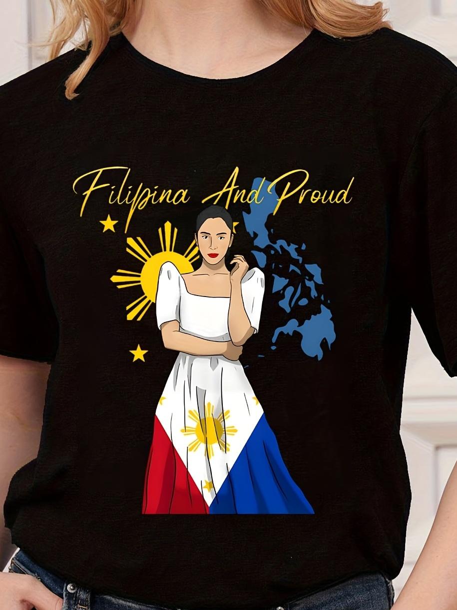 Proud Filipina Philippine Flag Dress T-shirt S