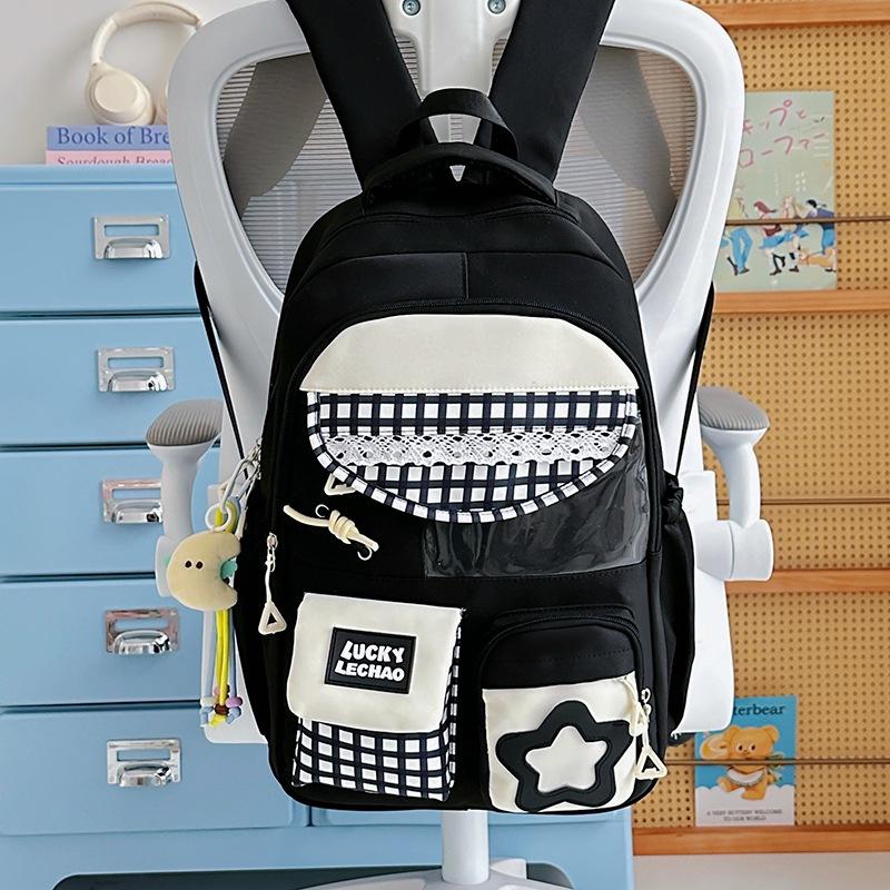 Schoolbag Japanese ins small fresh lace sweet backpack girl light make-up bag large capacity travel casual backpack
