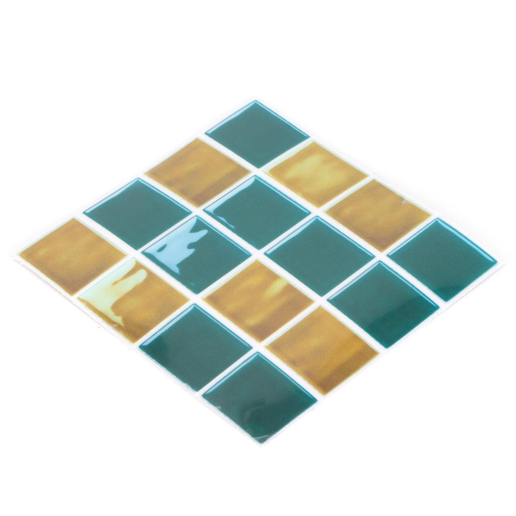 15 Stück PVC Wandaufkleber Abziehbilder Selbstklebend Wasserdicht Anti-Öl Tapetendekoration