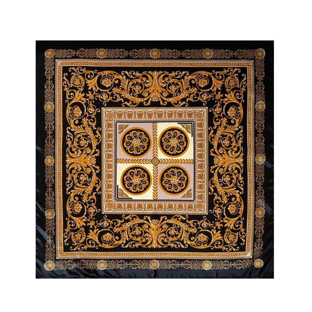 Women's Court-Style Large Scarf: A Fashionable and Versatile Satin Scarf for Wrapping the Head or Wearing As a Wrap