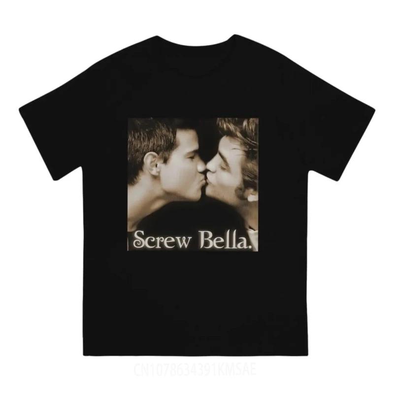 

Screw Bella Men TShirt Twilight Crewneck Short Sleeve Fabric T Shirt Humor High Quality Gift Idea - Men s Summer Cotton Graph... S разноцветный