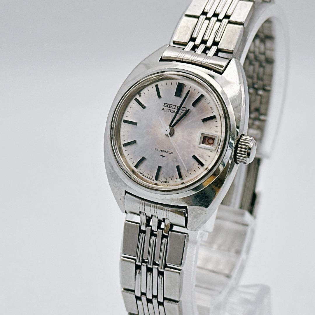 Used [In operation] SEIKO Seiko ladies watch silver automatic date
