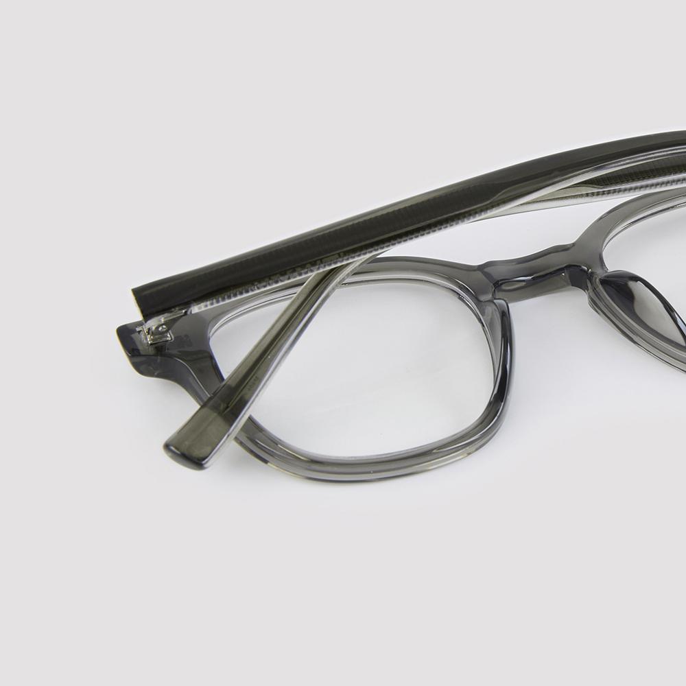 Alloaiweeo [Essential] Al5505 1010G Wellington Grey Eyeglass Frames Blue Light Blocking Lenses Selection