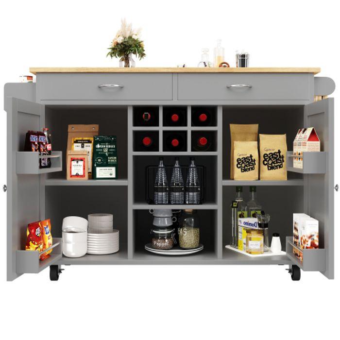Isola da cucina - MUVOE - Tavolo multifunzionale - 102x45x92 cm - Organizzazione flessibile - Design moderno
