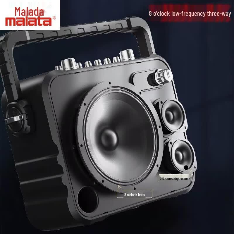 Malata Y8 M+9116 Portable KTV Speaker with Dual Wireless Mics (CN version)