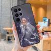 Touhou Project Yuyuko Phone Case For SamsungS24,S23,S22,S21,Ultra Pro S10,S30Plus,S9,20lite Black Cover