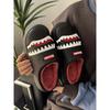 Men's & Women's Winter Fleece-Lined Slip-On Slippers with Cartoon Shark Design - High Quality Non-Slip EVA Sole, Thickened Warm PU Upper for Indoor