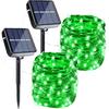 Joomer Solar Fairy Lights, 2-Pack Total 80FT 240LED Lights, Warm White | Copper Wire, Solar String Light Waterproof 8 Lighting Modes for Patio Fence