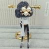 Girl Cute Brooch Wool Hat Badges Big Handmade Fashion Lovely Funny Brooches For Woman Harajuku Style Lapel Pins Lover Mom Gifts