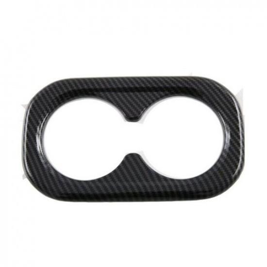 Carbon Fiber Rear Water Cup Holder Frame Cover Trim For Honda CR-V CRV  2024