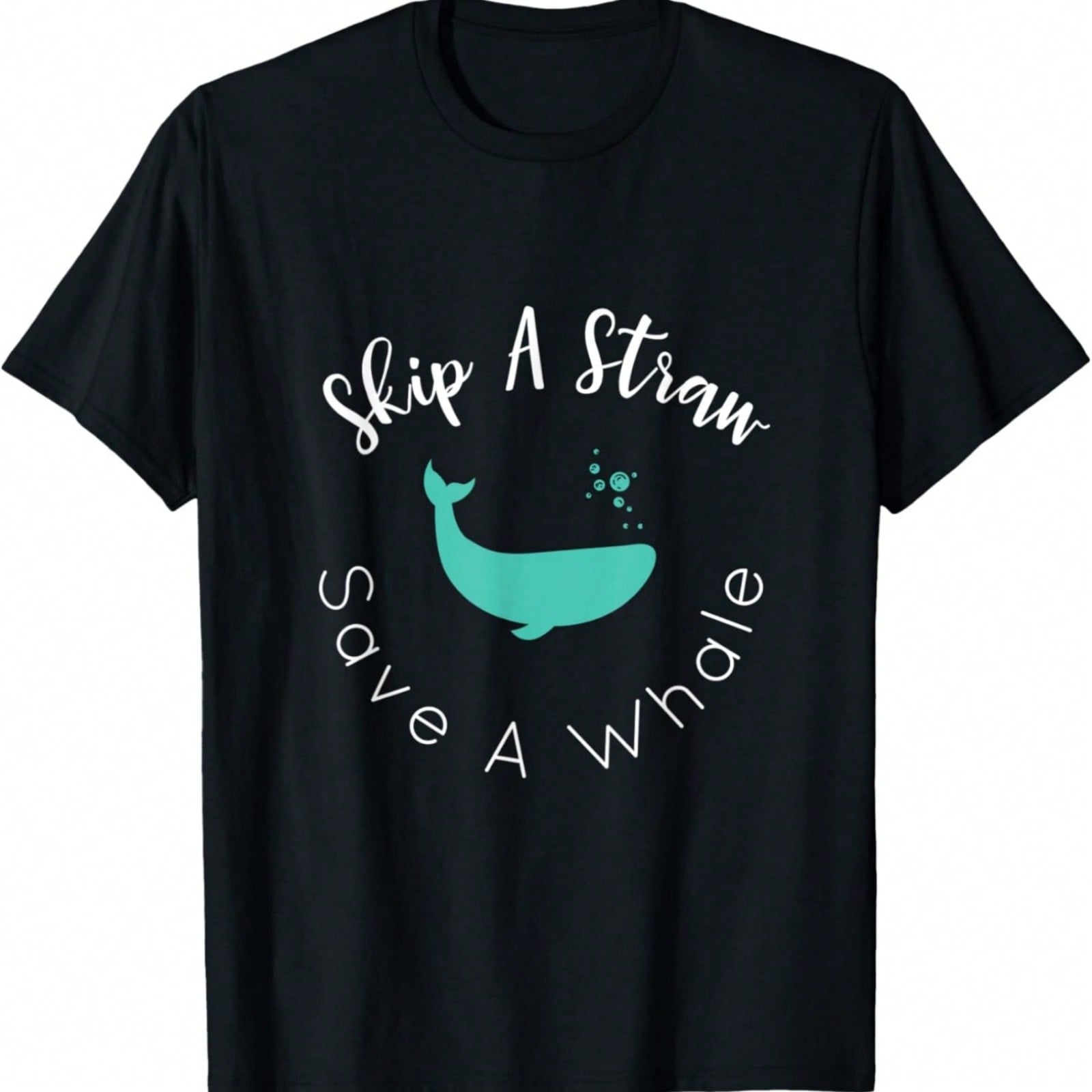 Skip A Straw Save A Whale Shirt T-Shirt S разноцветный