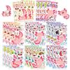 8 Cartoon Animal Salamander Axolotl Make A Face Face Change Sticker DIY Hand Account Small Card Mobile Phone Case