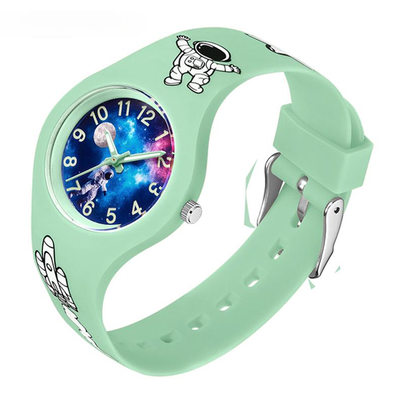 

Модные часы Sanda Лучший бренд Простые силиконовые флуоресцентные водонепроницаемые новые детские наручные часы Starry Sky Student