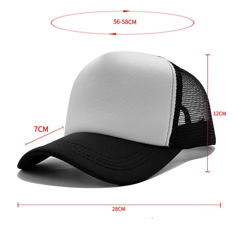 Trucker Hats Men Women Mesh Hats Sports Team Baseball Caps Summer Outdoor Adjustable Sun Hat Snapback Adult Sunscreen Caps