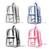 Waterproof Transparent Backpack Visible Transparent School Bag Open Pocket Clear Backpack  Male