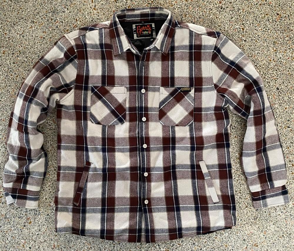 Новый с бирками Lucky 13 Barris Kustom City Рубашка Куртка Пальто ОБРАЗЕЦ Мужская 2XL Хот-род Клетка Унисекс Футболка L
