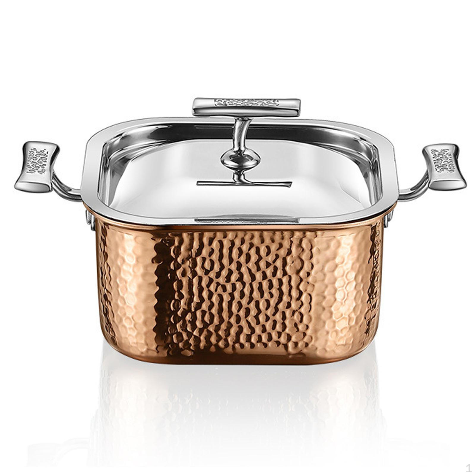 

Кастрюля из нержавеющей стали для больших компаний розового золота