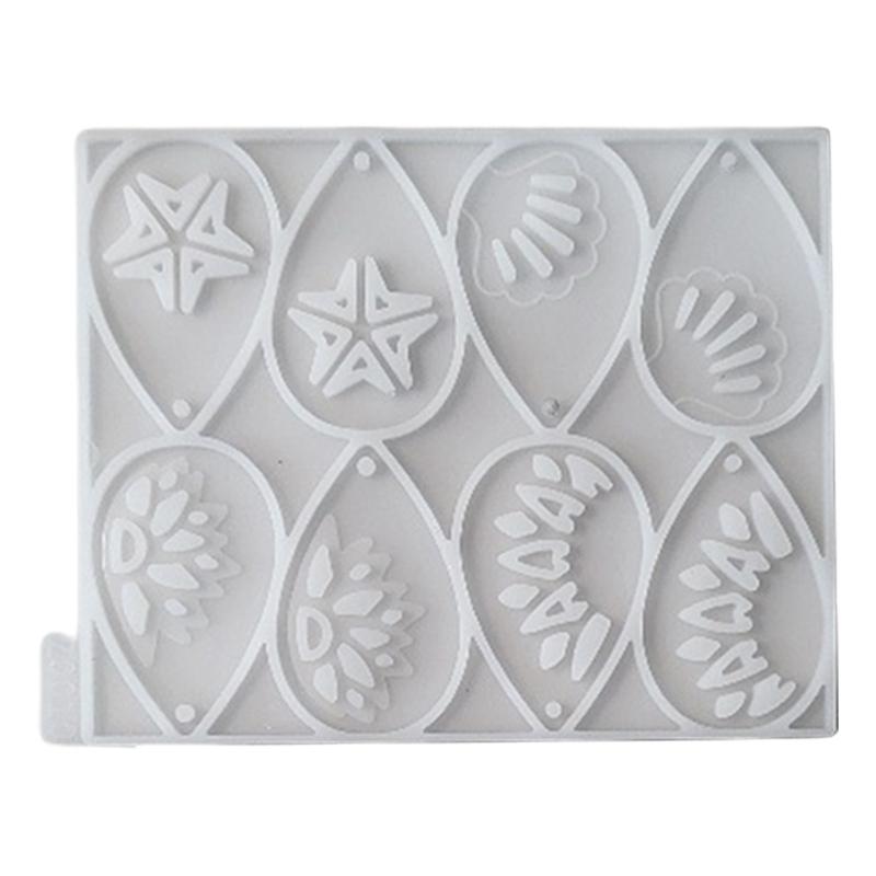 Easy to Use Silicone Pendant Mold Earrings Molds Hollow Jewelry Molds Silicone Texture Gift for Jewelry Enthusiasts