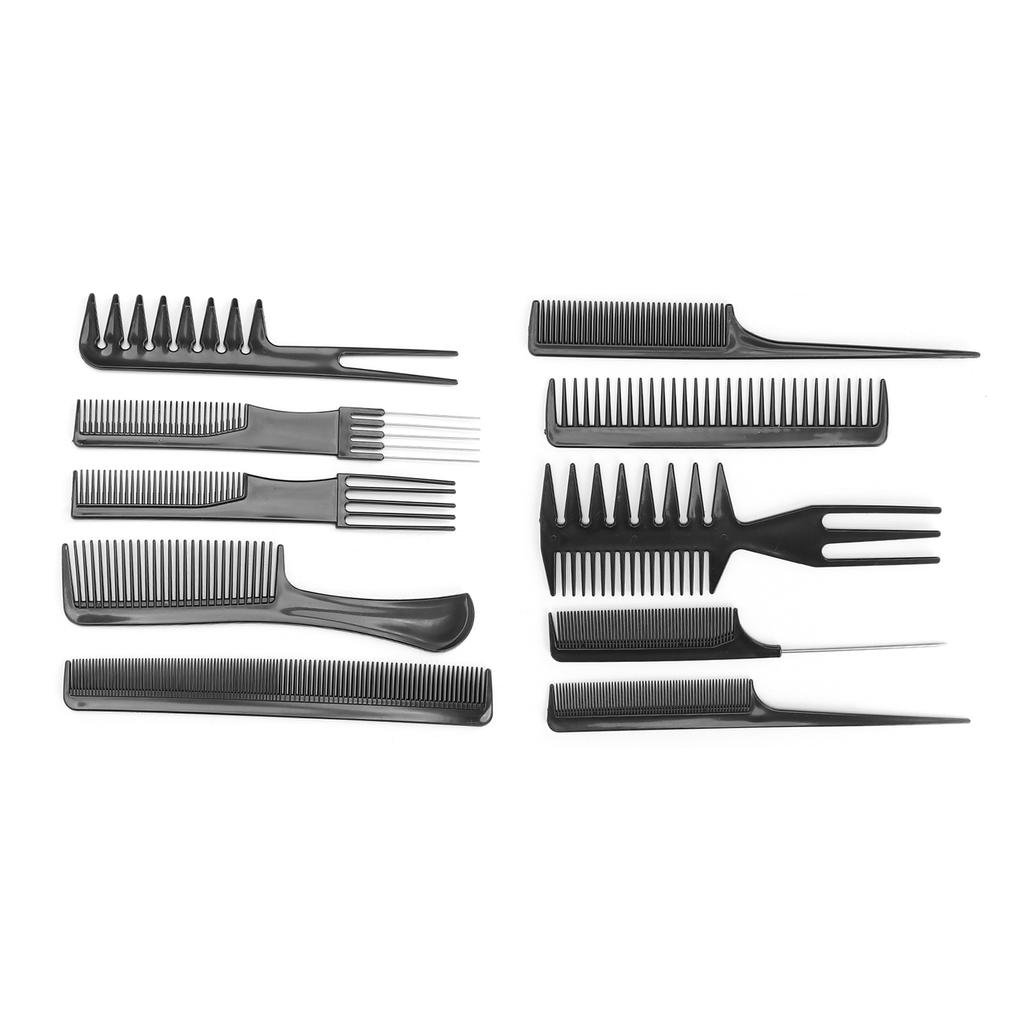 10pcs Professional Hair Styling Comb Set Salon Hairdressing Combs Set Barber Comb Set