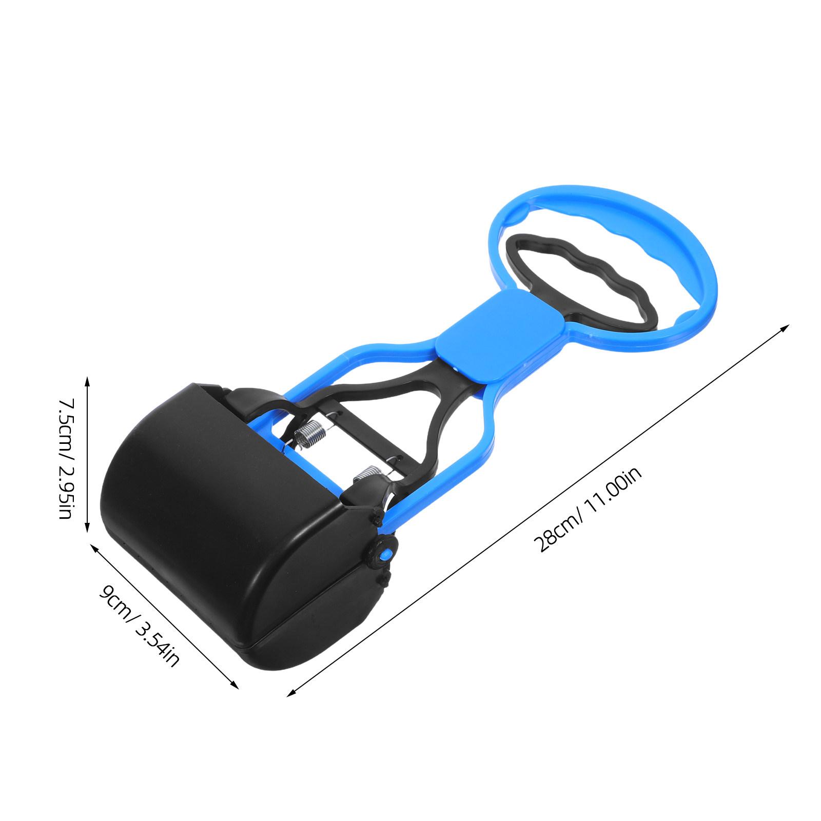 

Easy Use Pet Pooper Scooper ABS High Tension Springs Dog Cat Stool Picker Black Portable Sanitary Tool